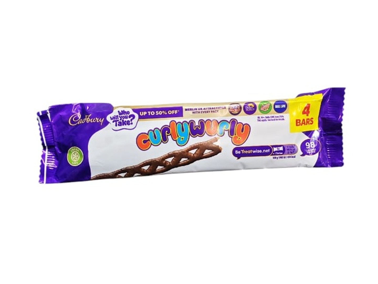 Cadbury Carly Worley Chocolate Bar 4 Pieces British