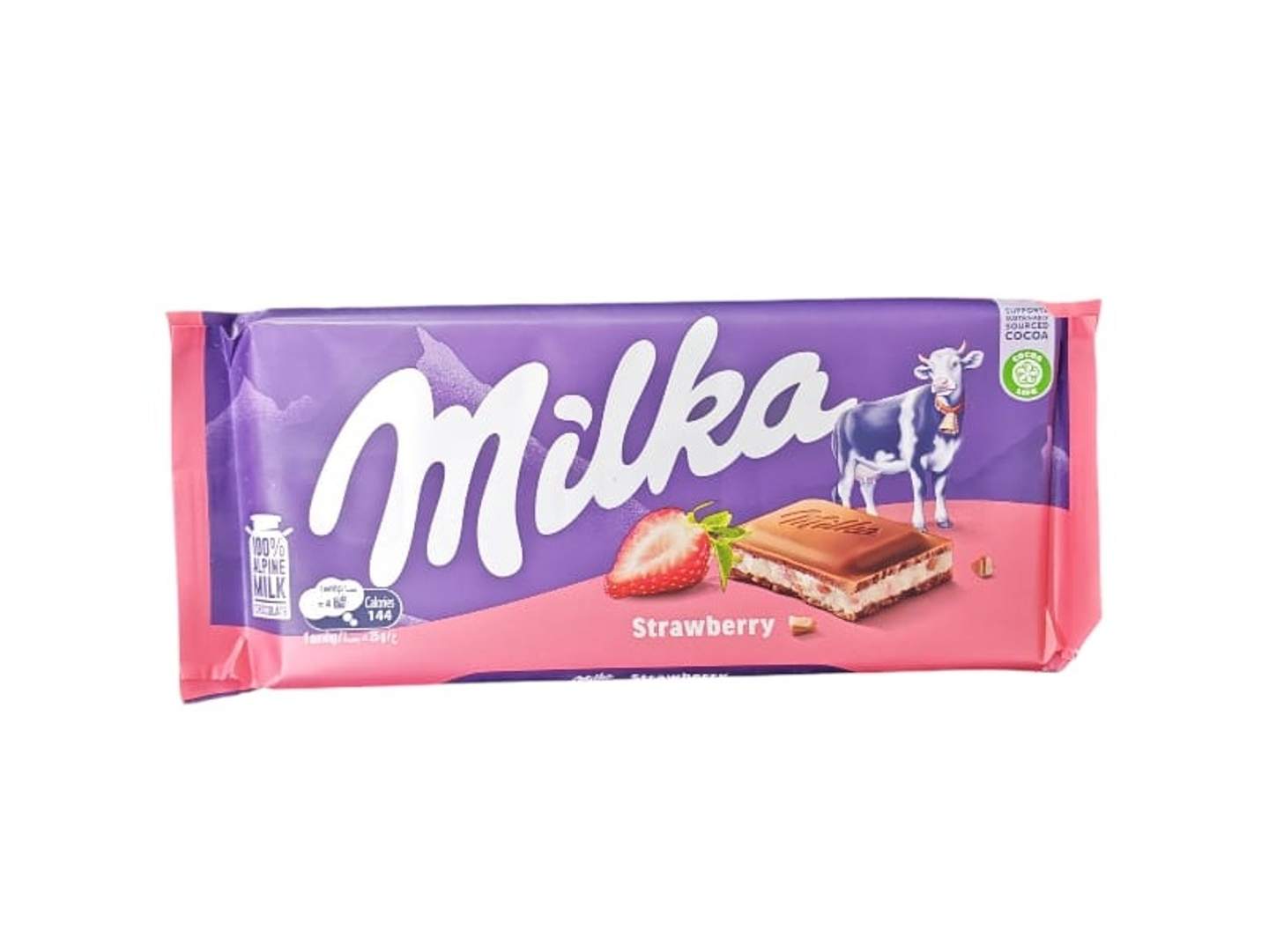 Milka Strawberry And Yogurt Chocolate 100g