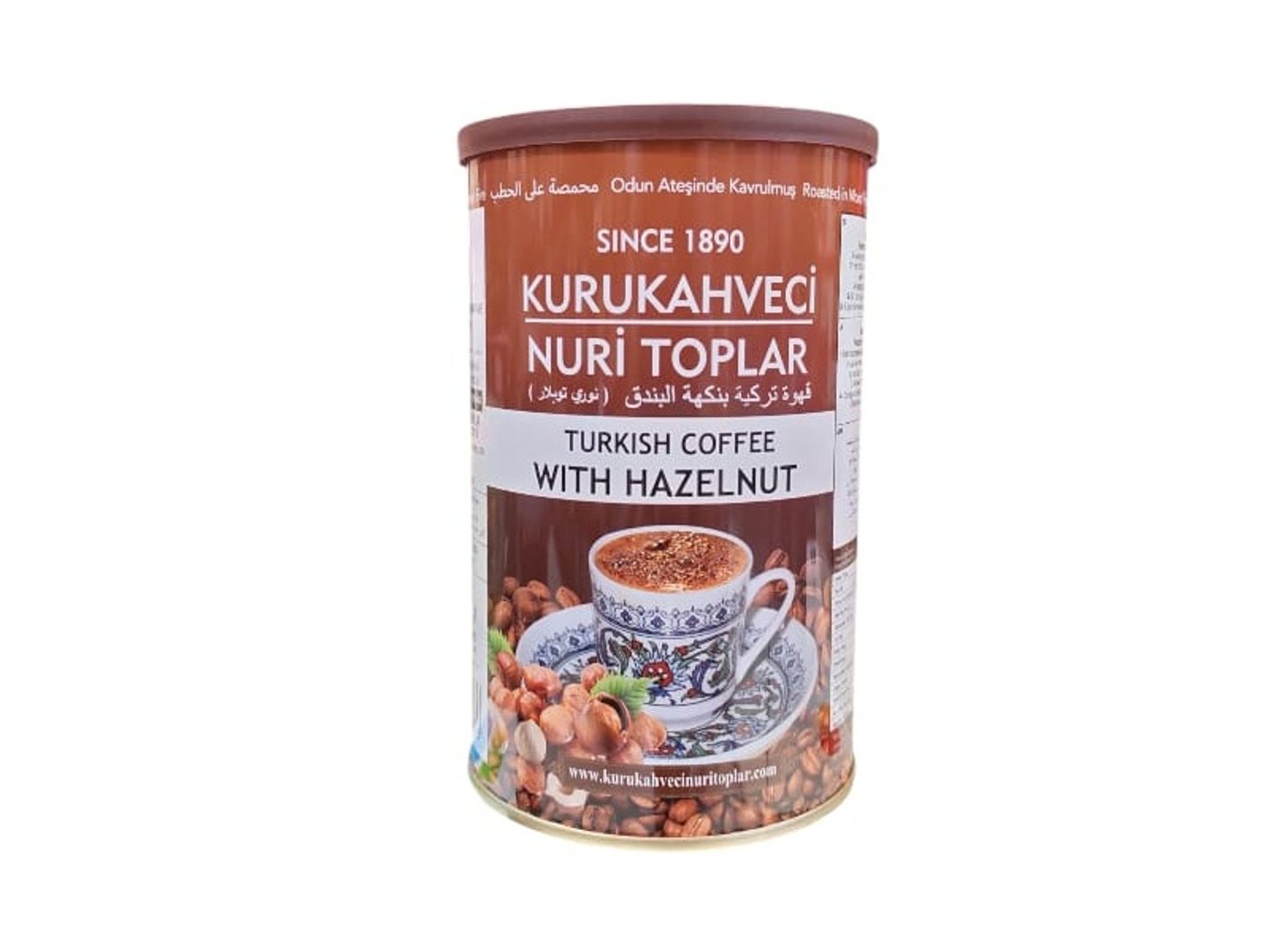 Nuri Toplar Hazelnut Flavored Turkish Coffee 250g