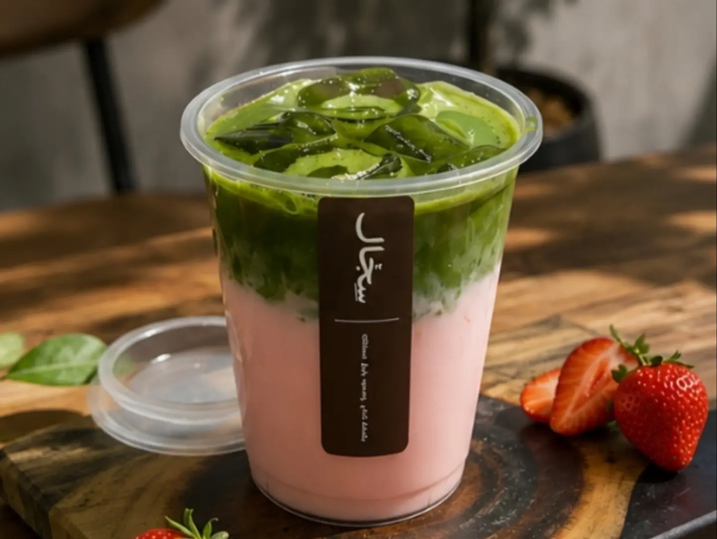 Iced Strawberry Matcha