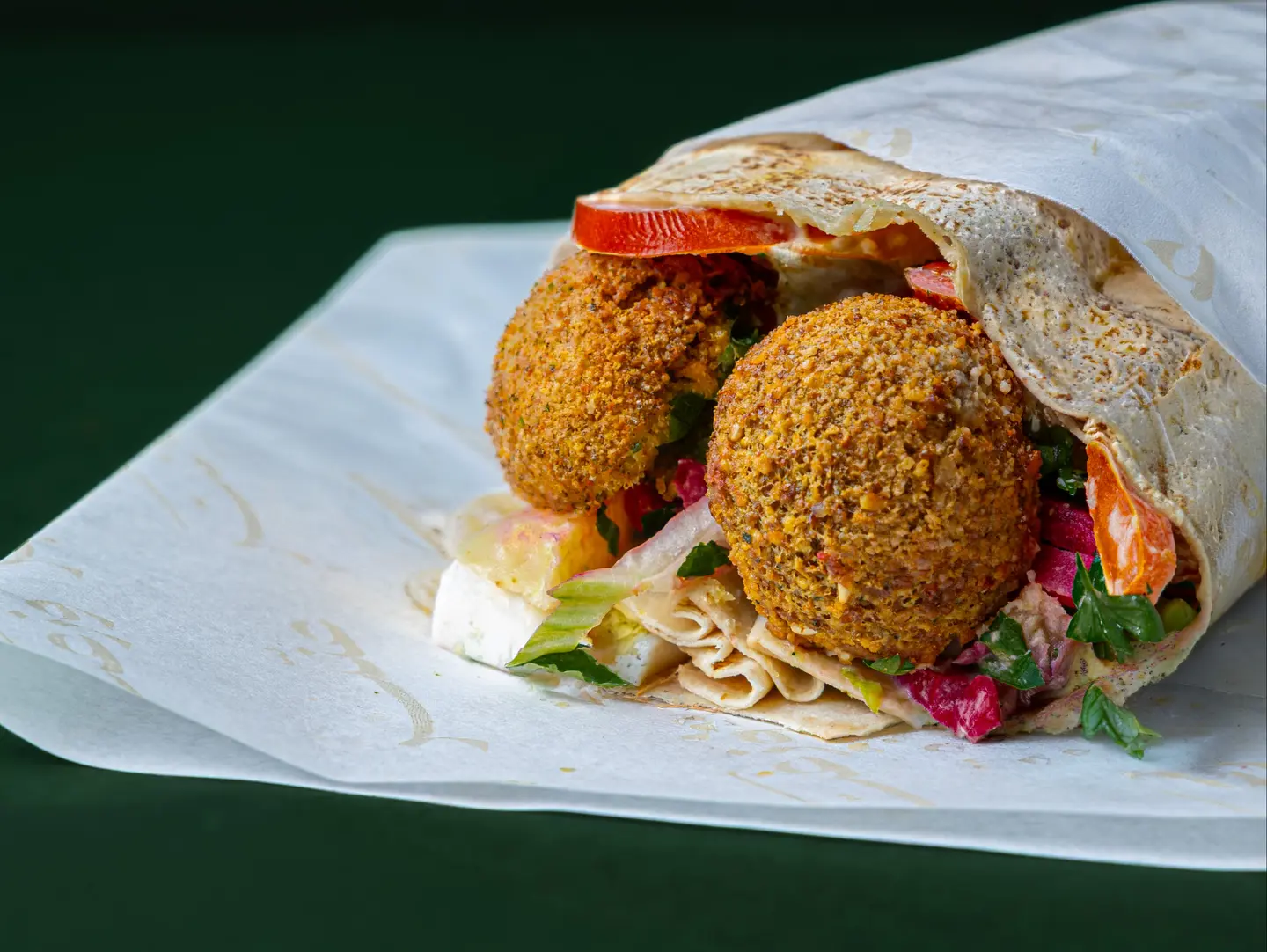 Falafel Saj Wrap