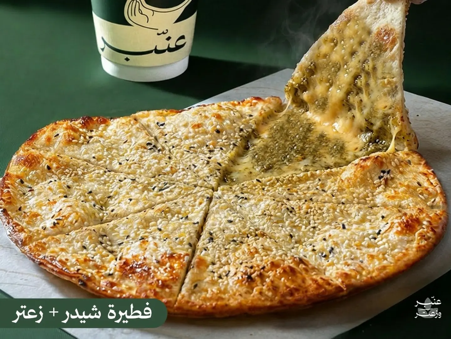 Cheese And Zaatar Bread