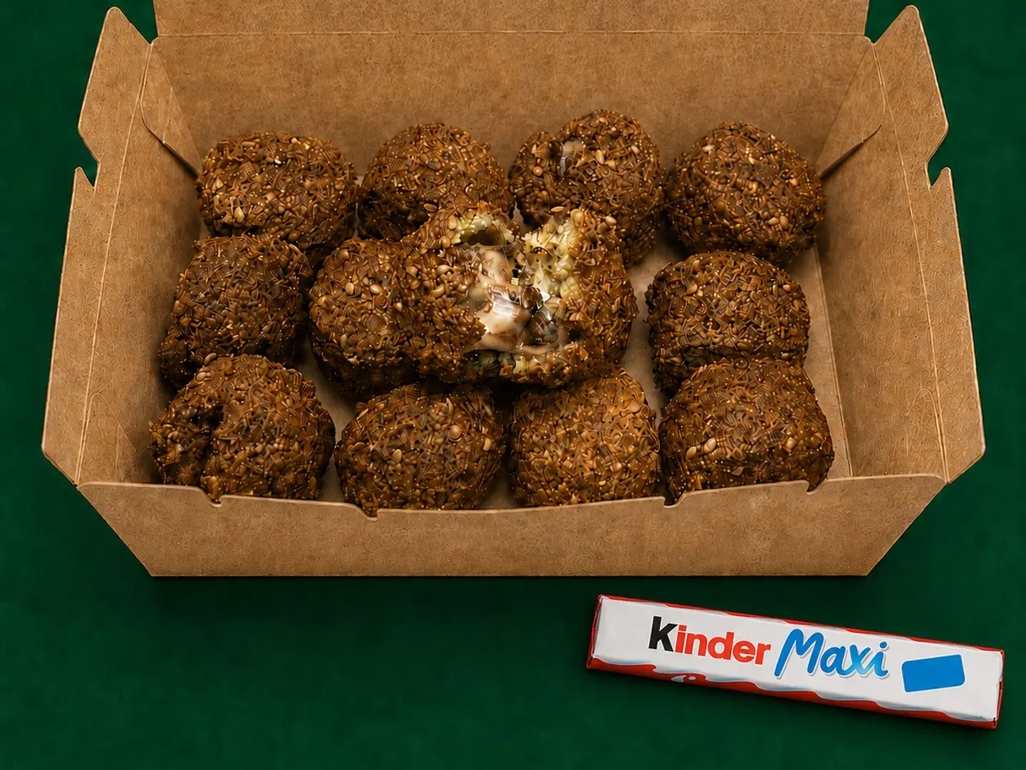 Kinder Maxi Stuffed Falafel