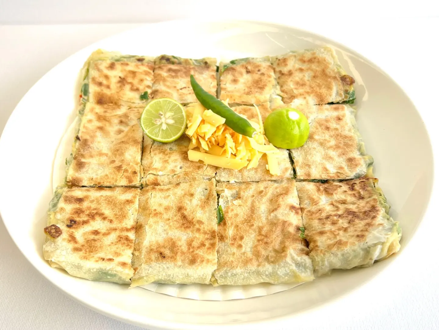 صحن مطبق خضار جبن شيدر