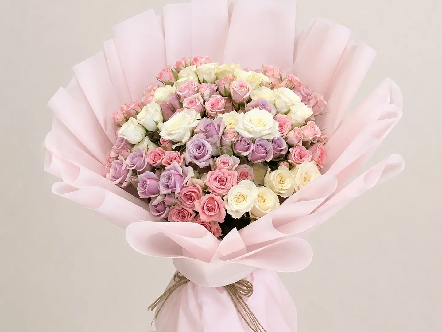 A Bouquet Of Pink Roses