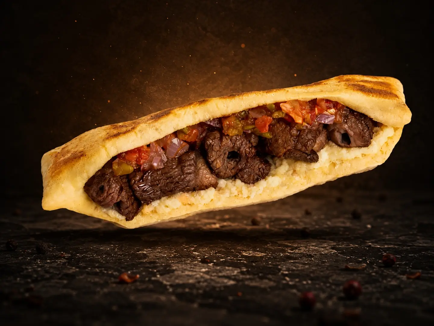 Lamb Awsal Sandwich
