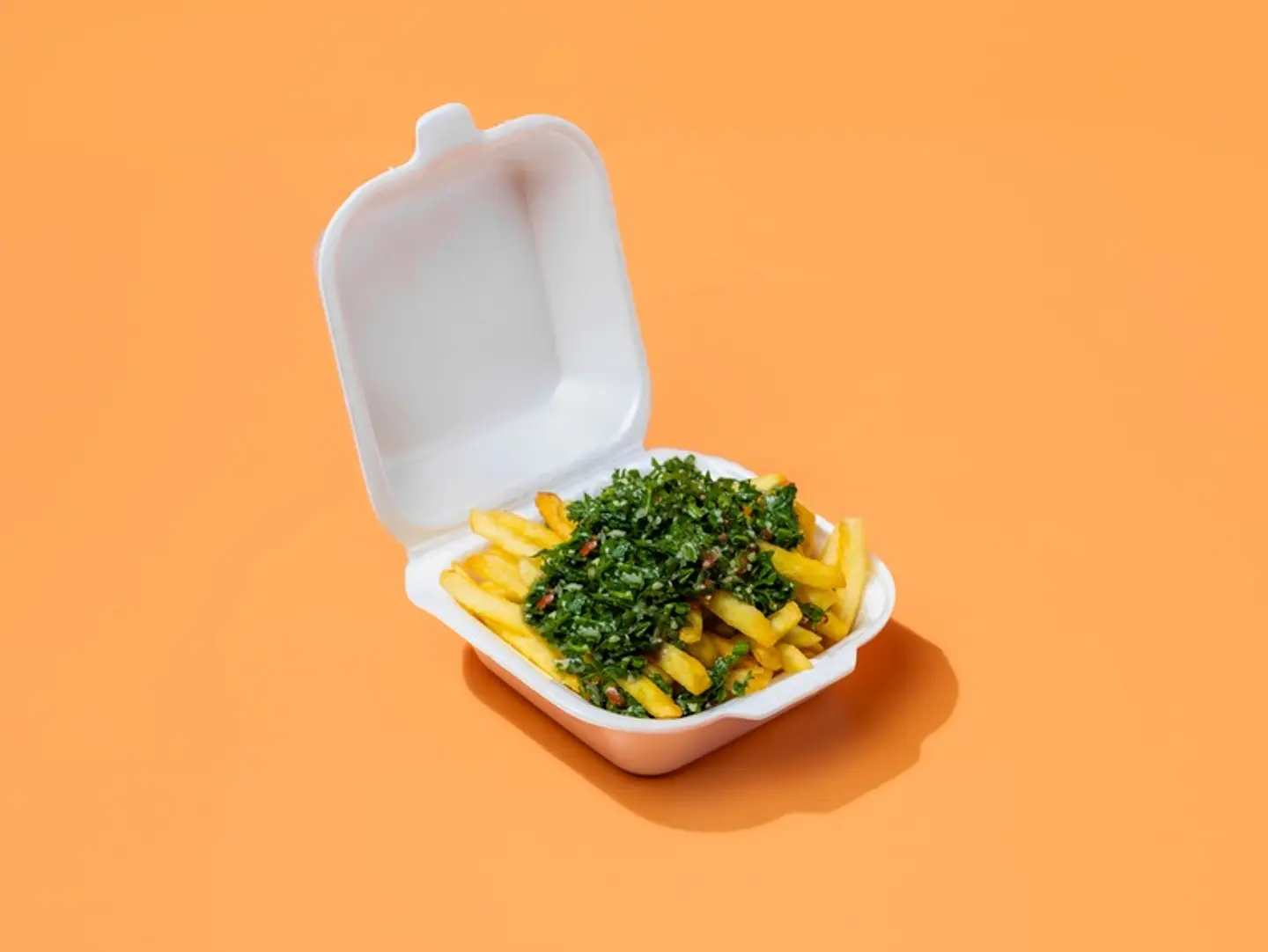French Fries With Tabbouleh