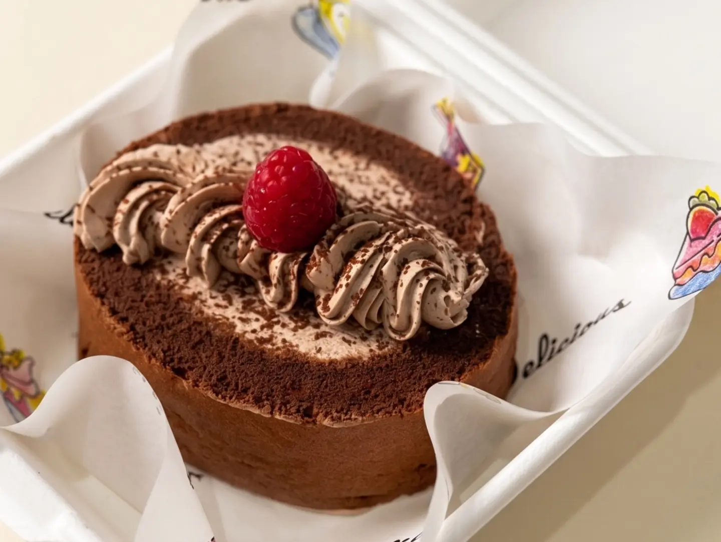Piece Chocolate Swiss Roll