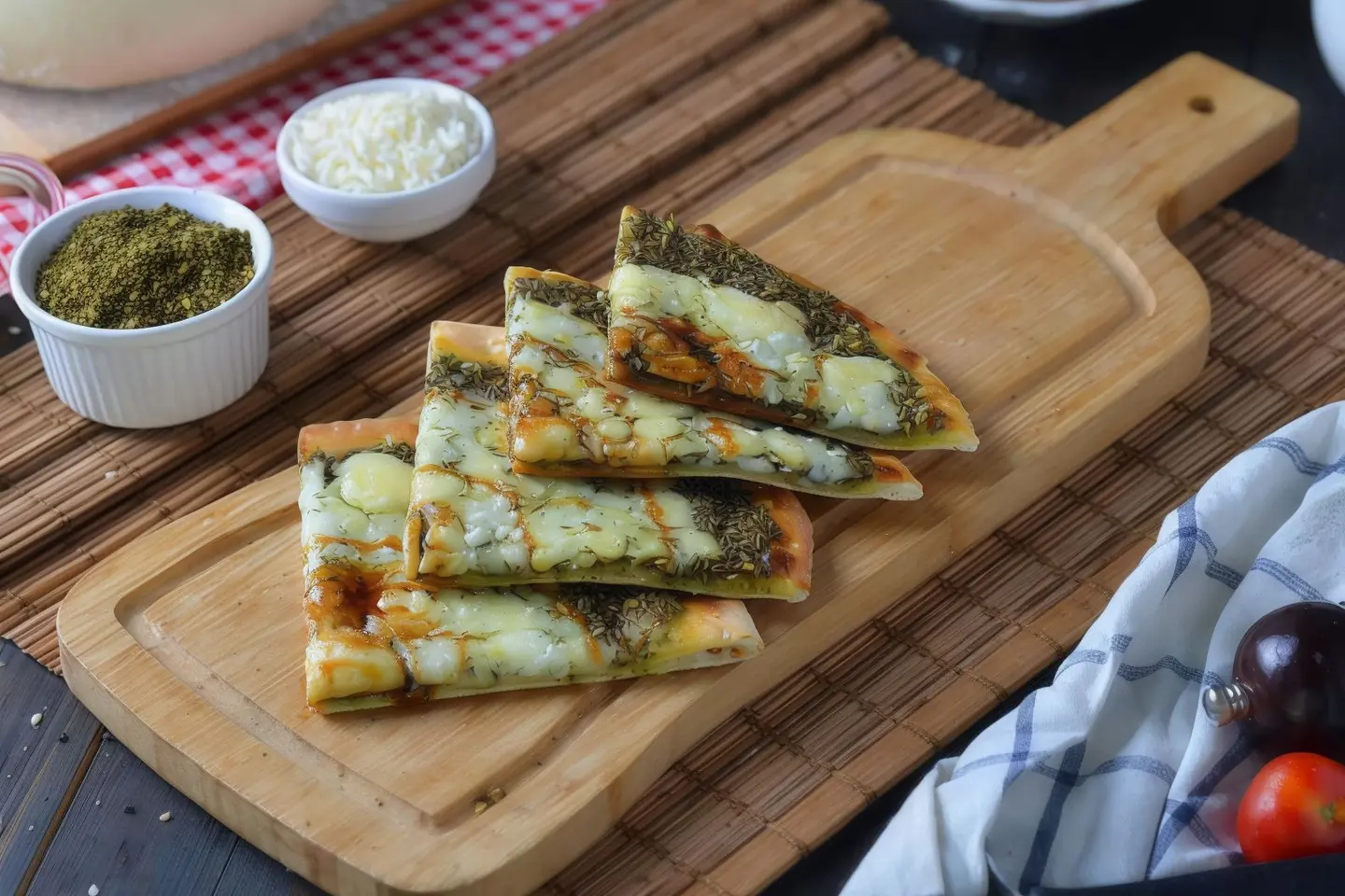 زعتر مع جبن