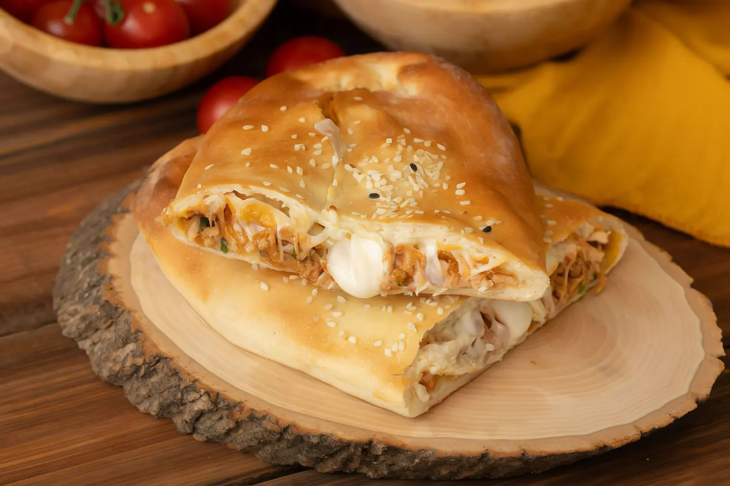 فطيرة دجاج بالجبن