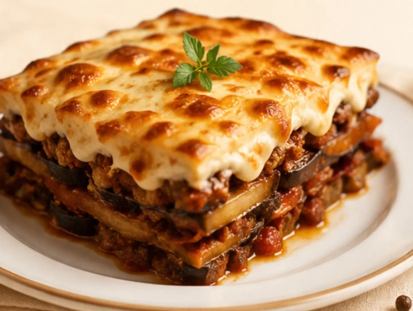Vegetable Mousagah With Béchamel - Small
