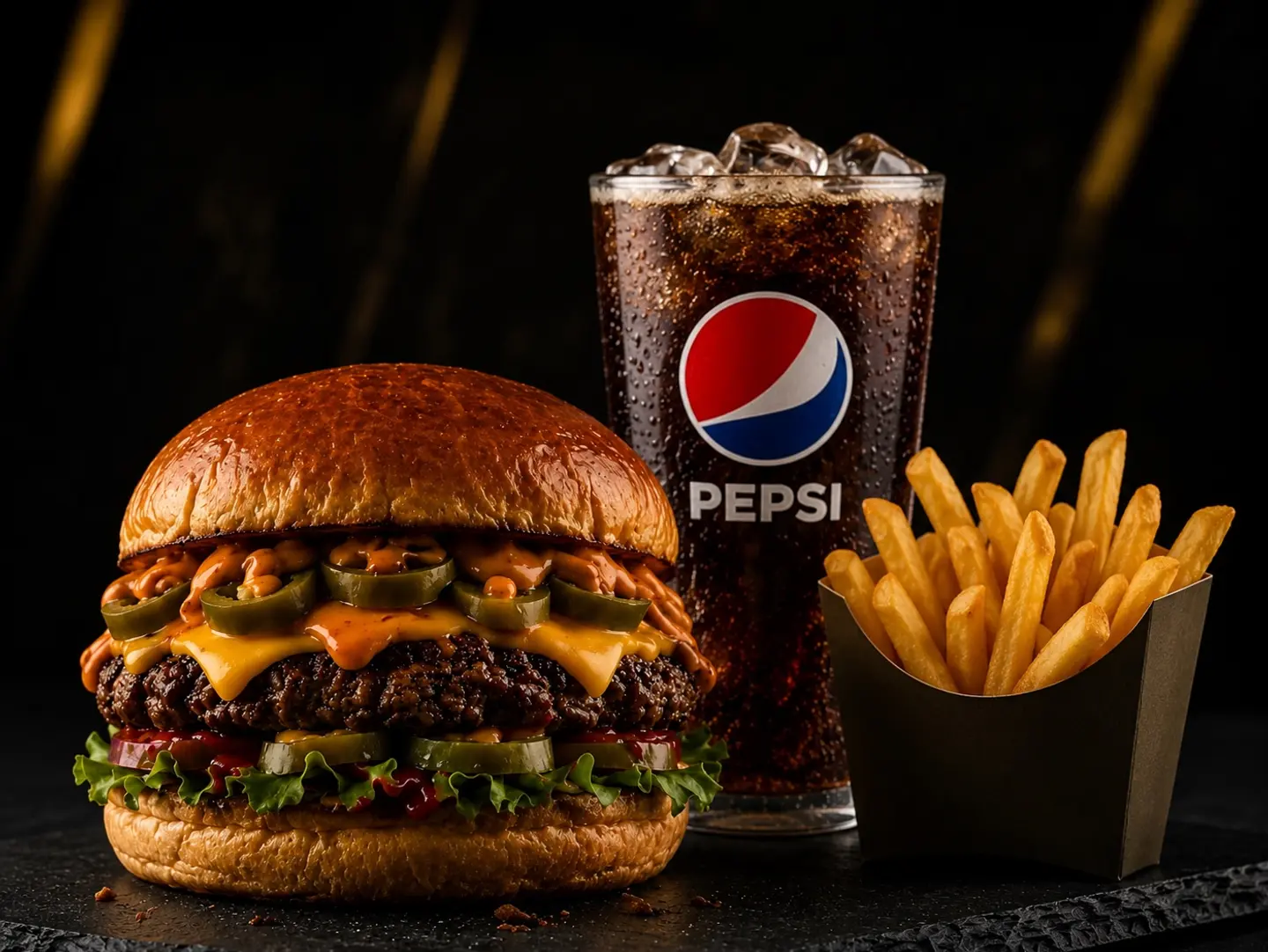 Spicy Burger Meal