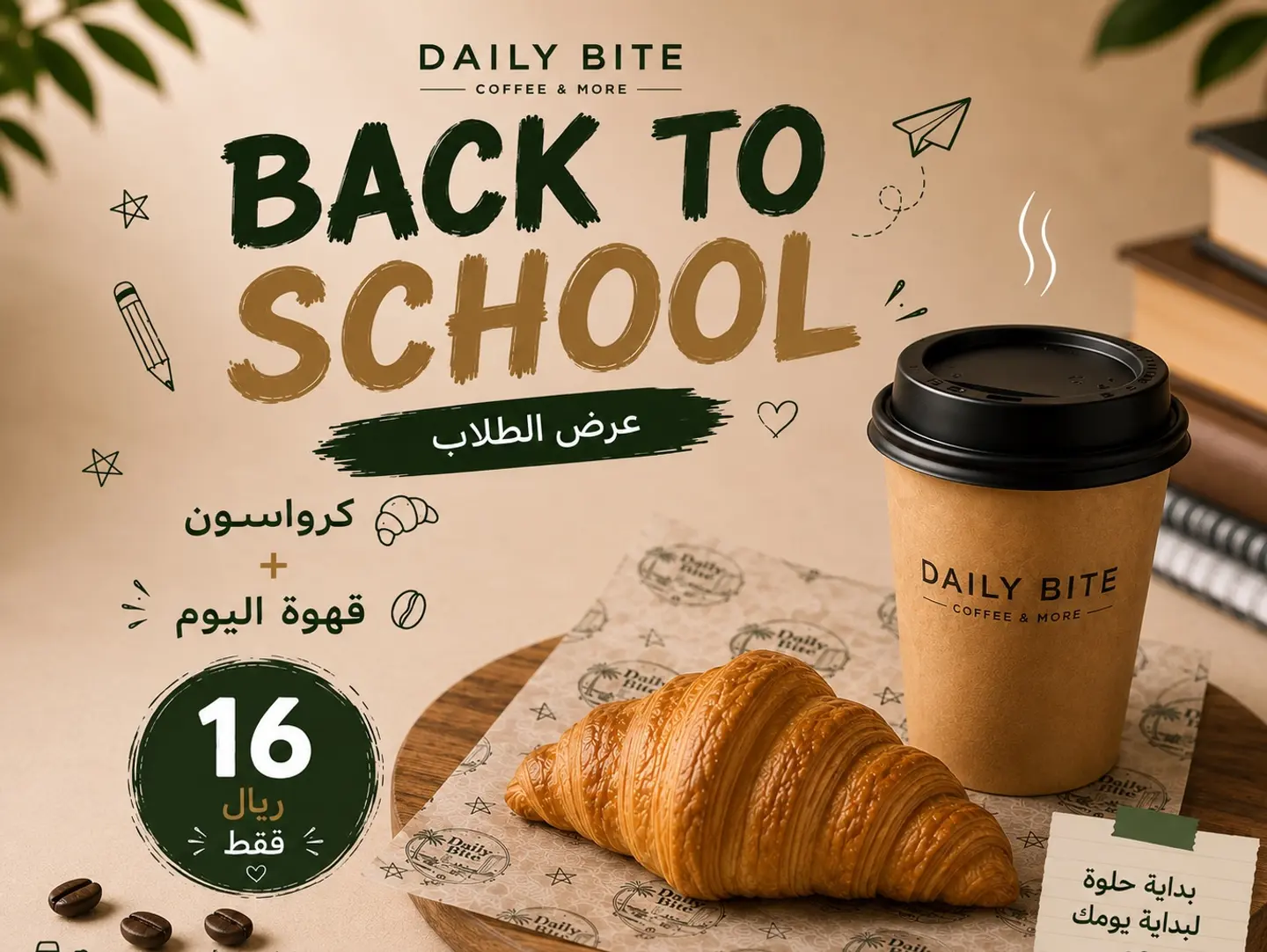 Students Offer Coffee And Croissants