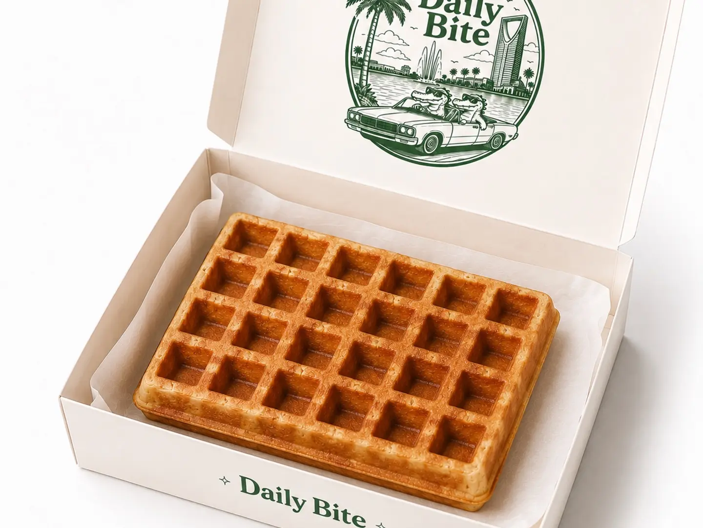 A Piece Of Plain Waffles