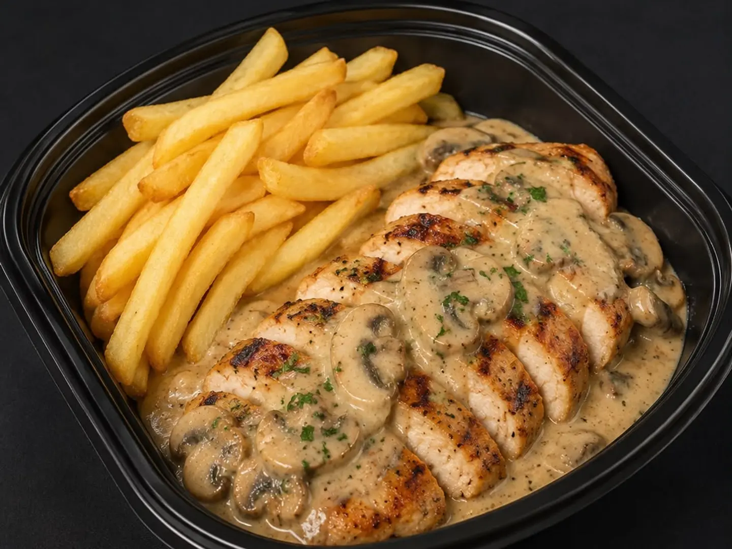 Chicken Steak With Creamy Mushroom Sauce