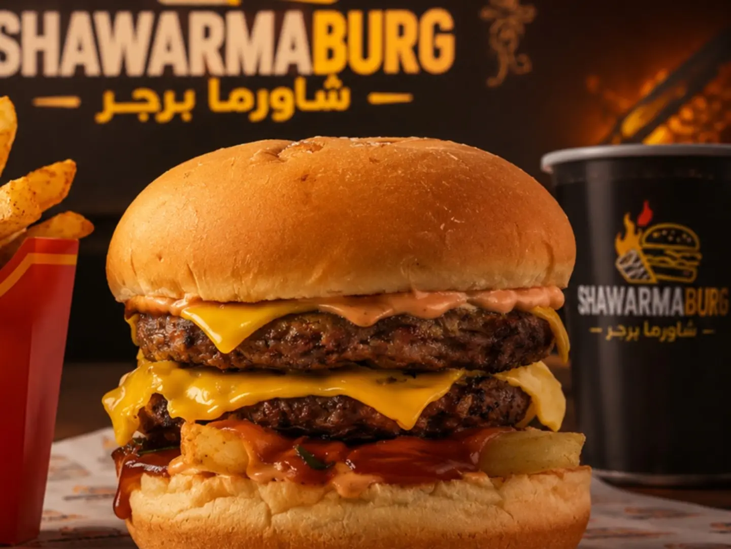 مكسيكي دبل برجر لحم