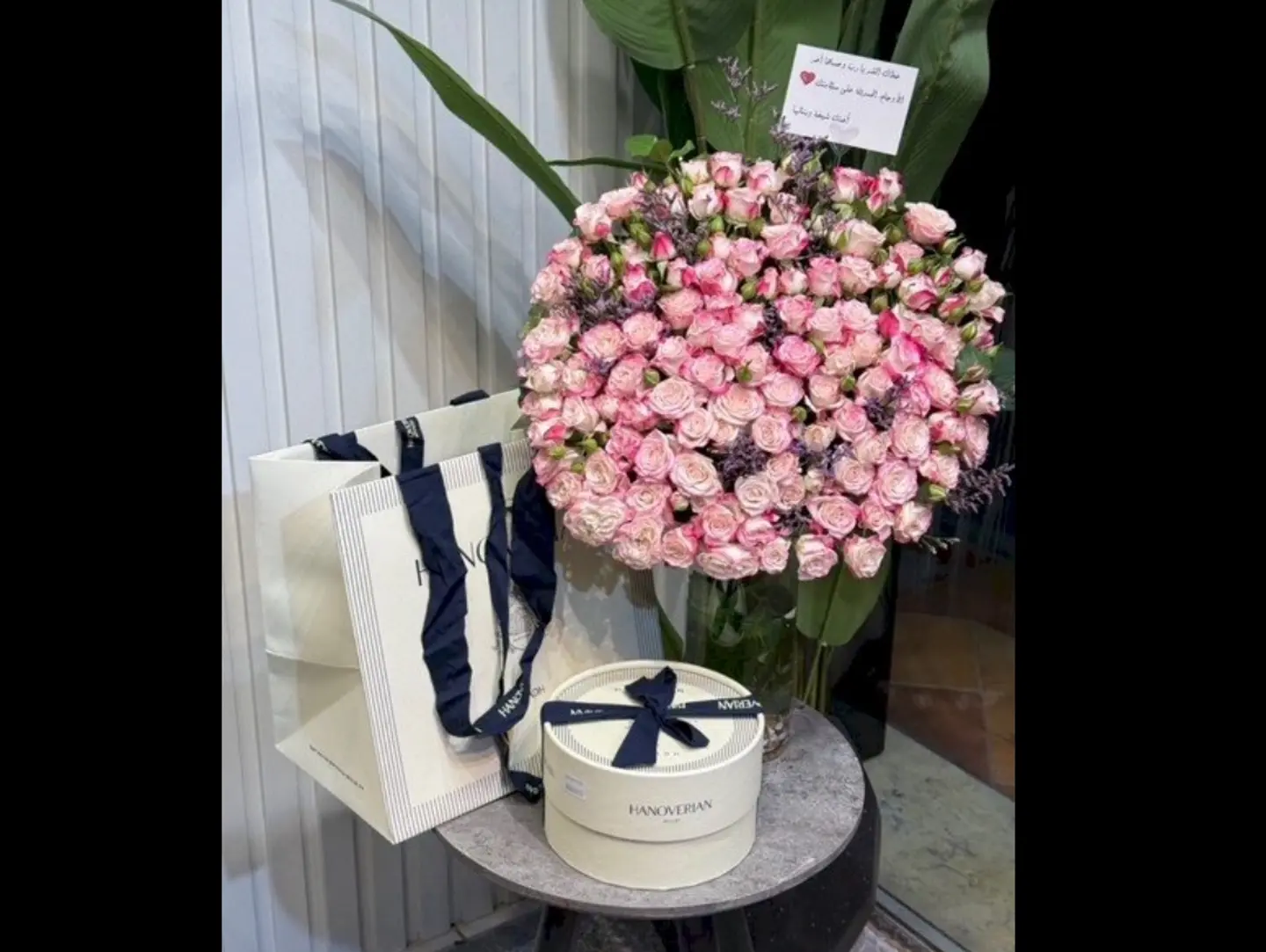 Vase Of Roses And Sweets Of The Elegant Hanofrian
