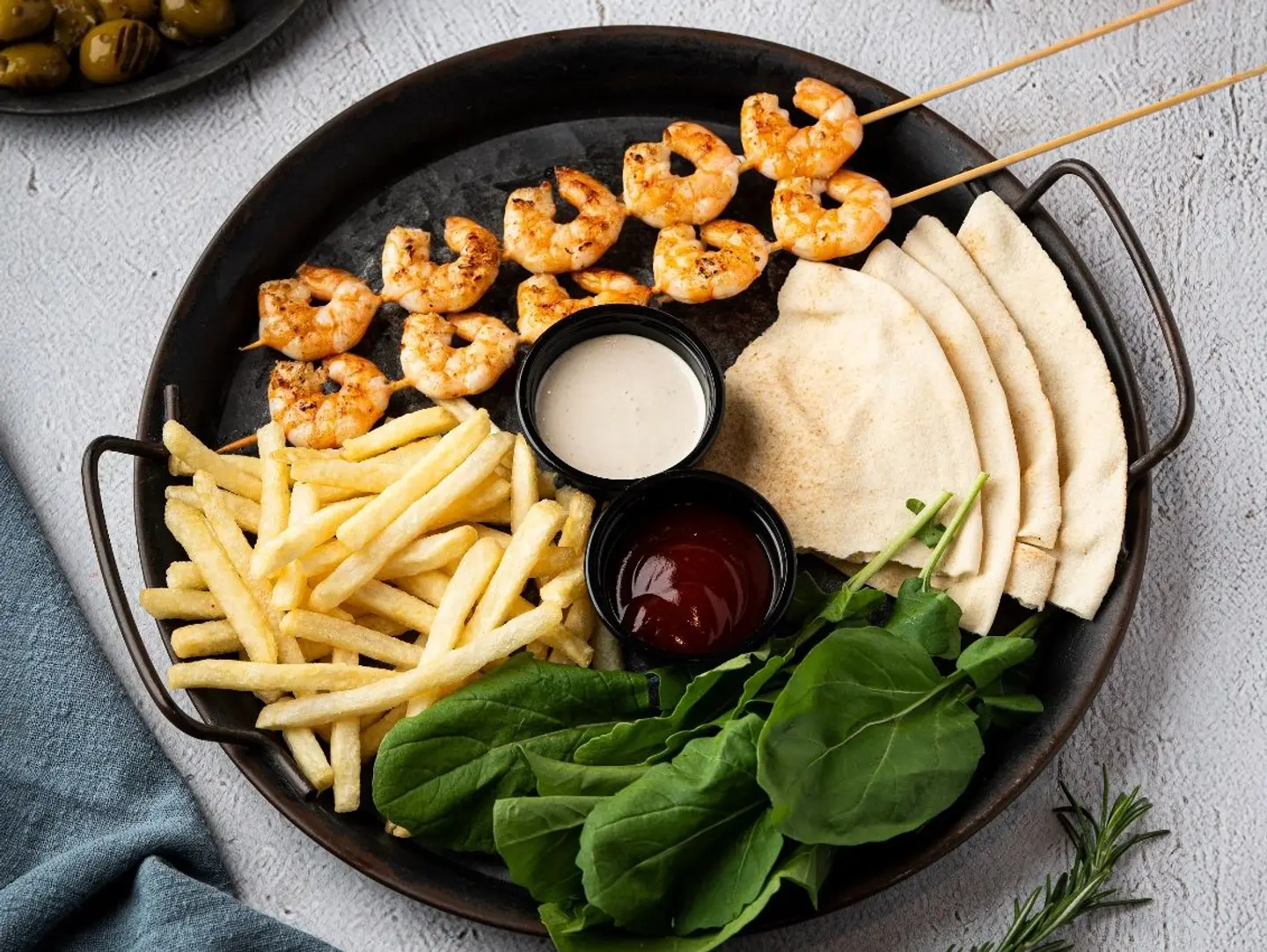 Charcoal Grilled Shrimp Dish - Small