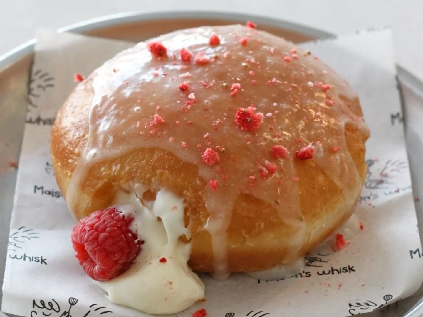 Custard & Berry Donut