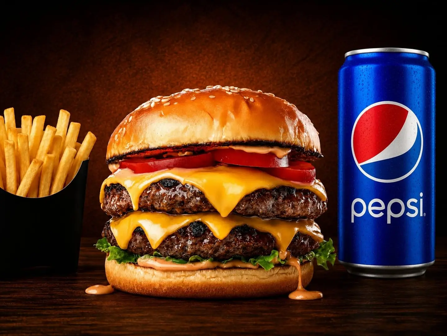 Double Naeemi Lamb Burger - Sandwich