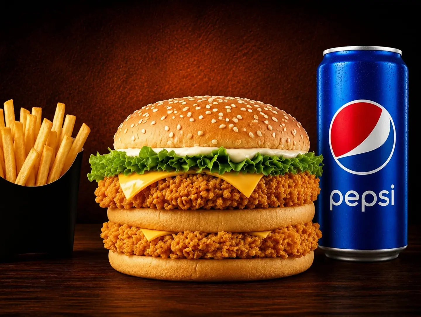 Double Fiery Spicy Burger - Sandwich