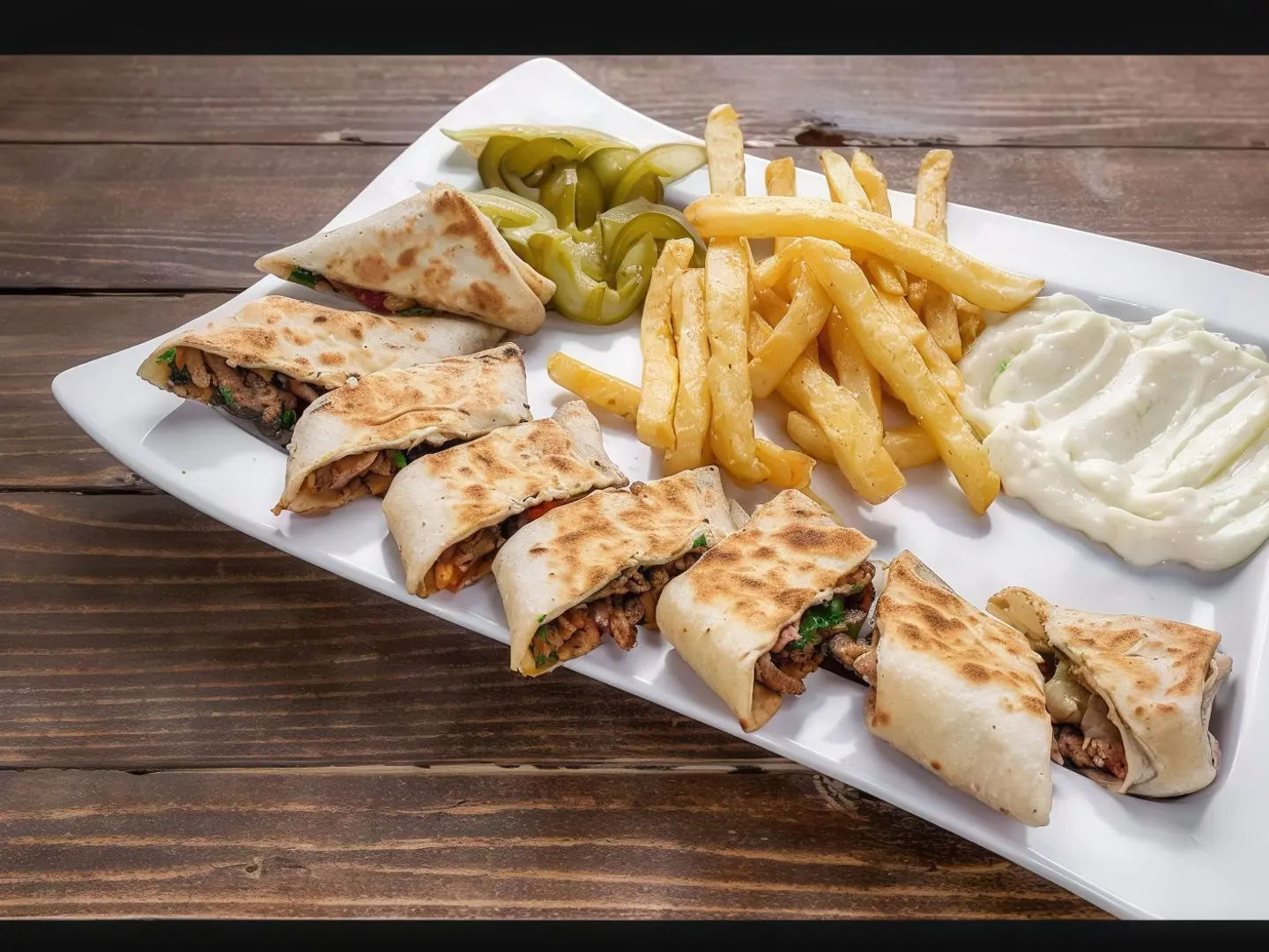 شاورما عربي مشكل