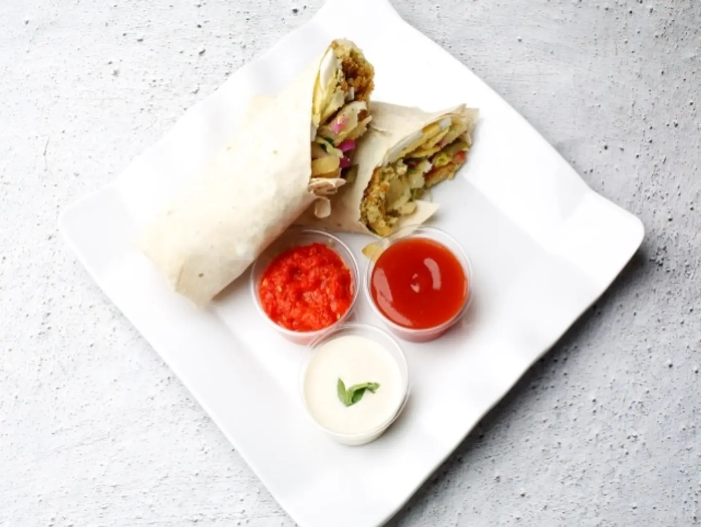 Large Mixed Falafel Sandwich