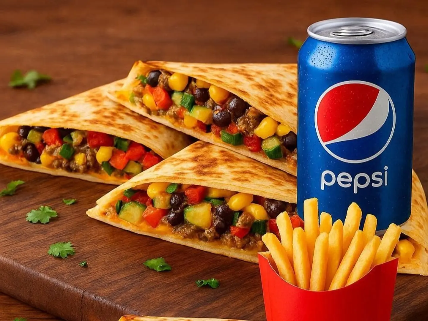 وجبة كيساديلا نباتية