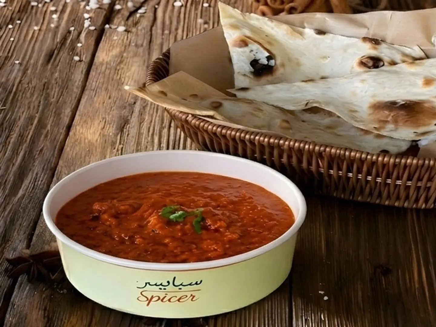 Chicken Masala With Naan Bread