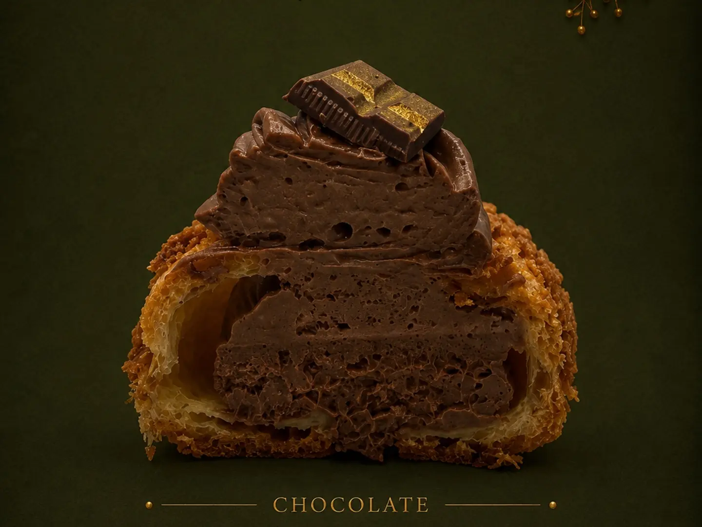 Mini Chocolate Cream Puff