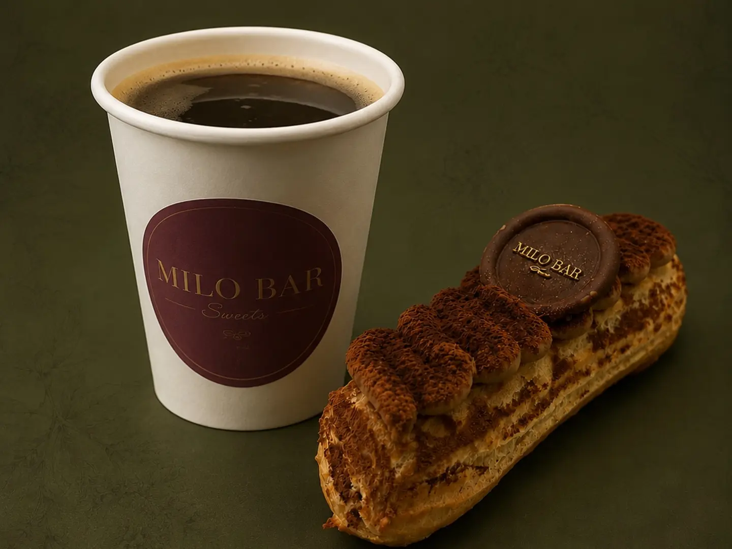 Eclair And Coffee Combo