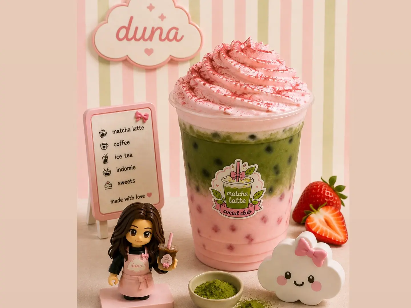 Strawberry Matcha