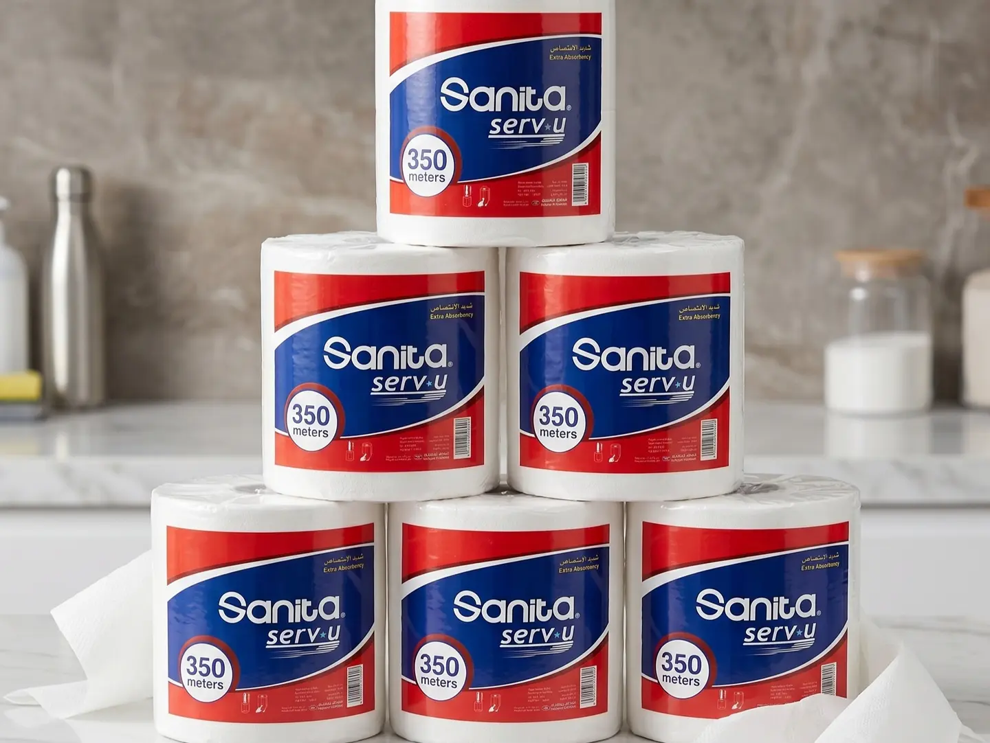 Sanita Maxi Roll 350meter X 6pc