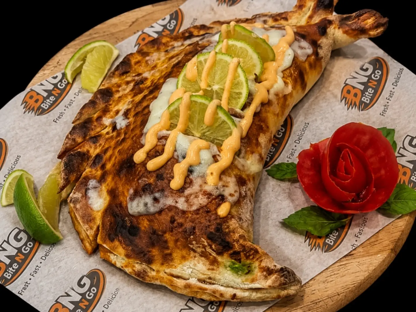 Chicken Calzone Pizza