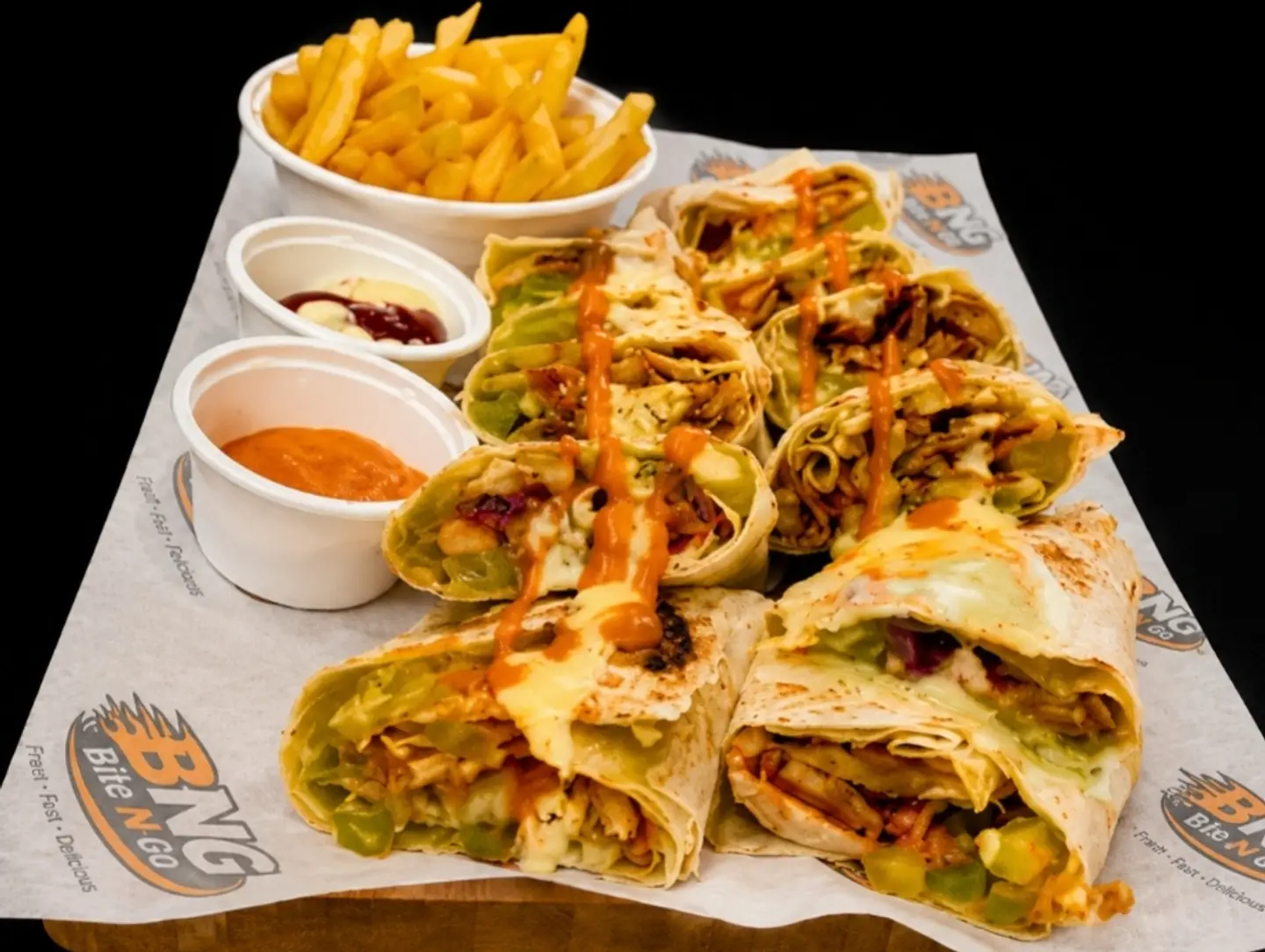 Double Arabic Chicken Shawarma Plate