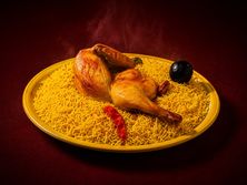 نص حبه دجاج مندي