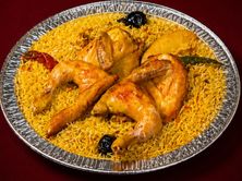 ارز مندى دجاج حبة كاملة