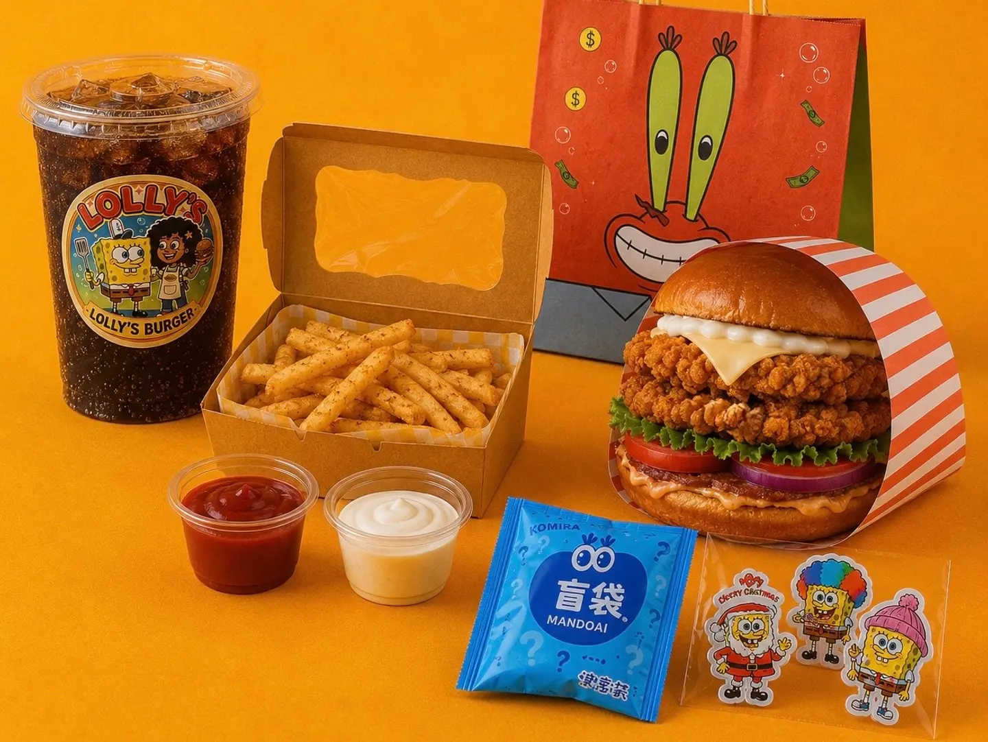 Lollys Double Burger Meal