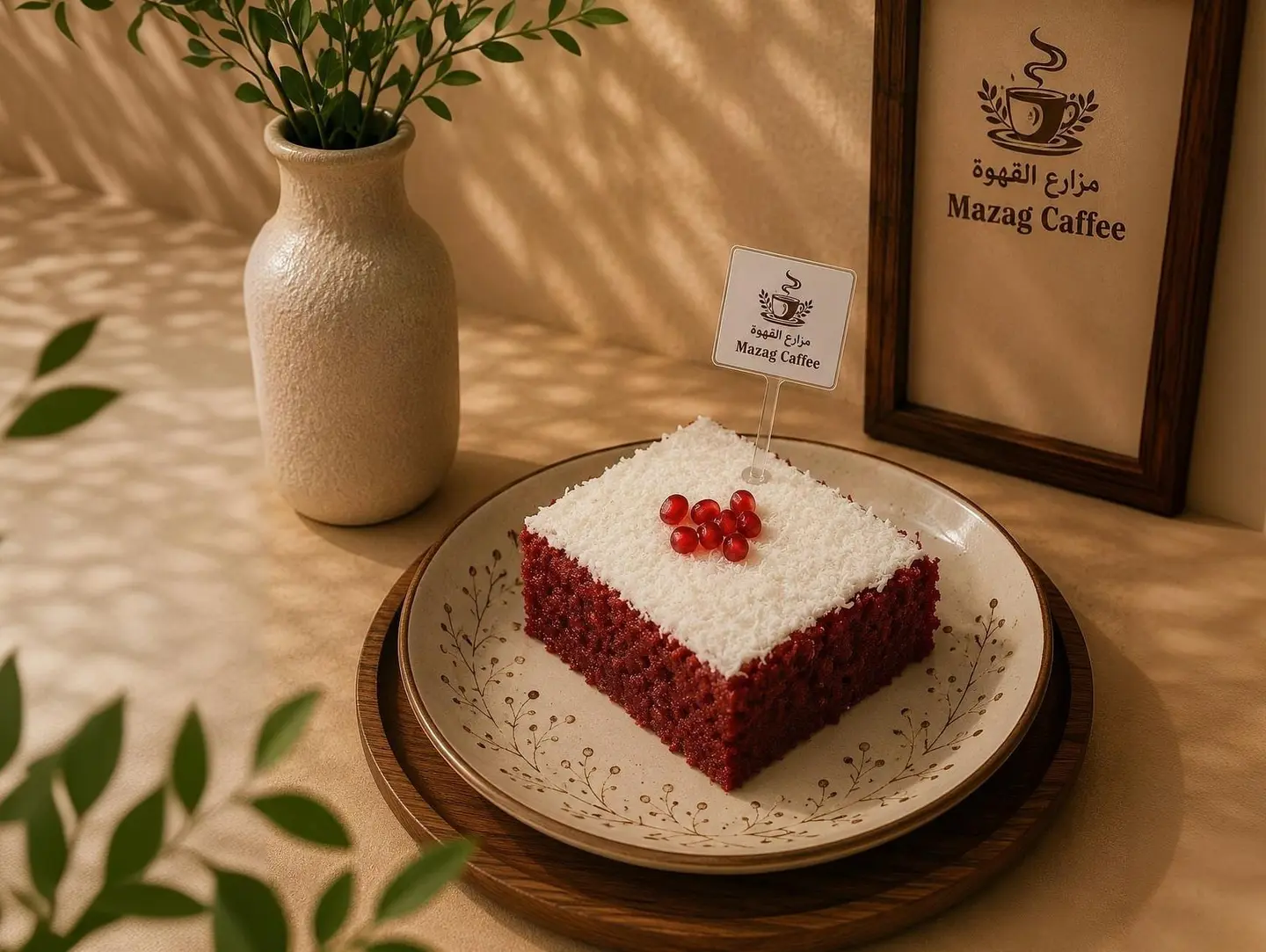 Coconut With Pomegranate
