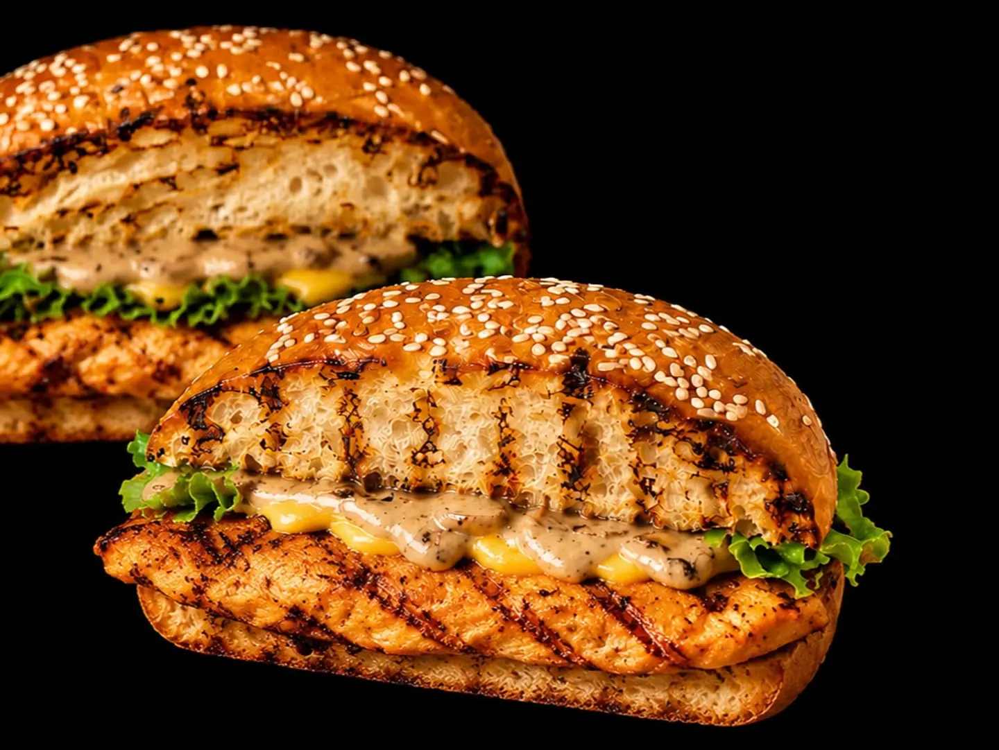 Charcoal Grilled Chicken Burger - Sandwich