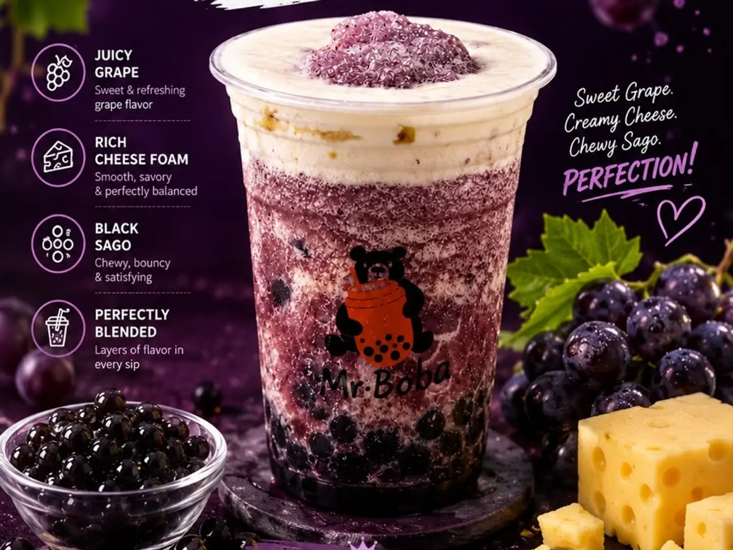 Boba Cheesy Grape