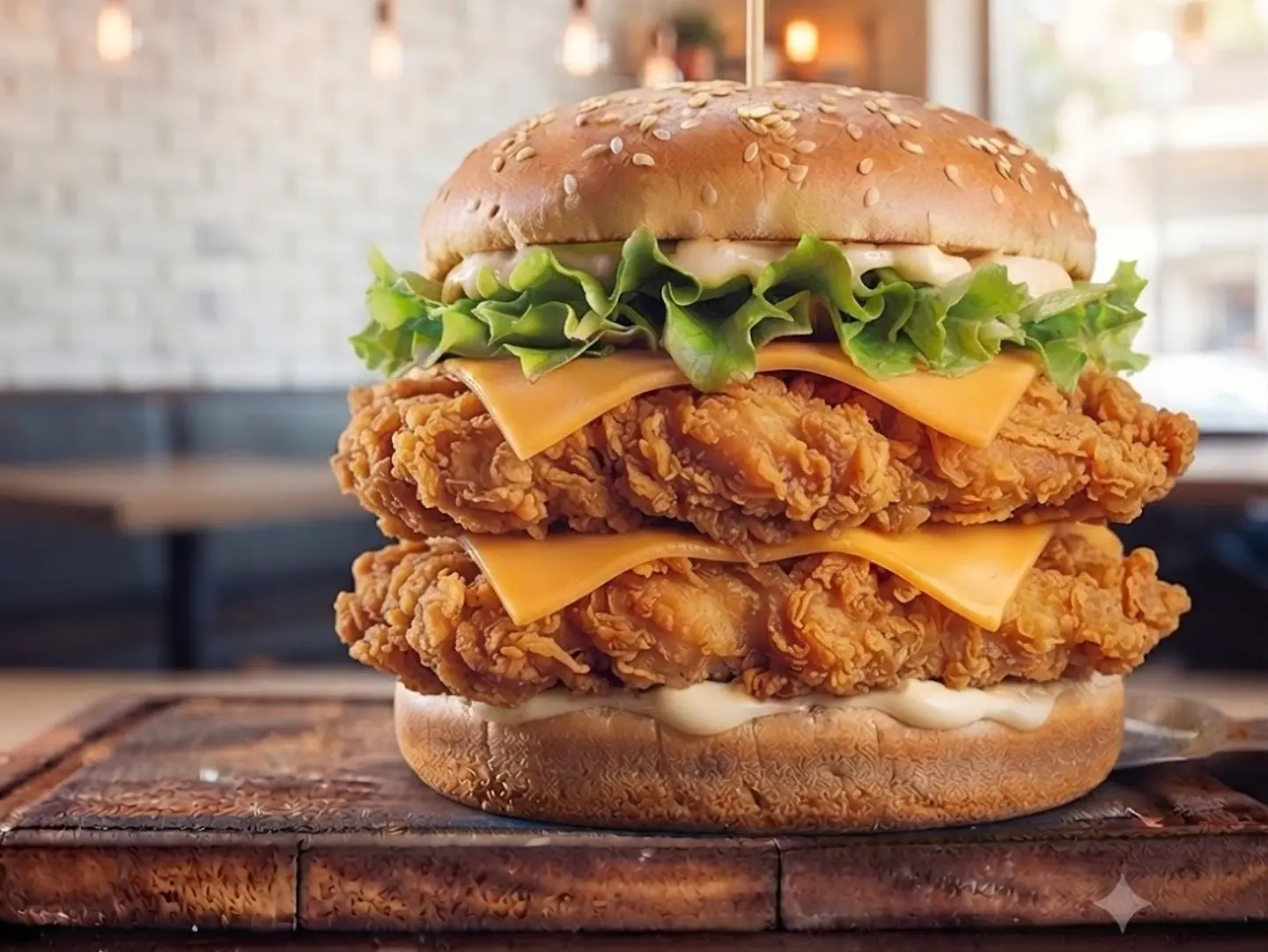 Double Chicken Burger