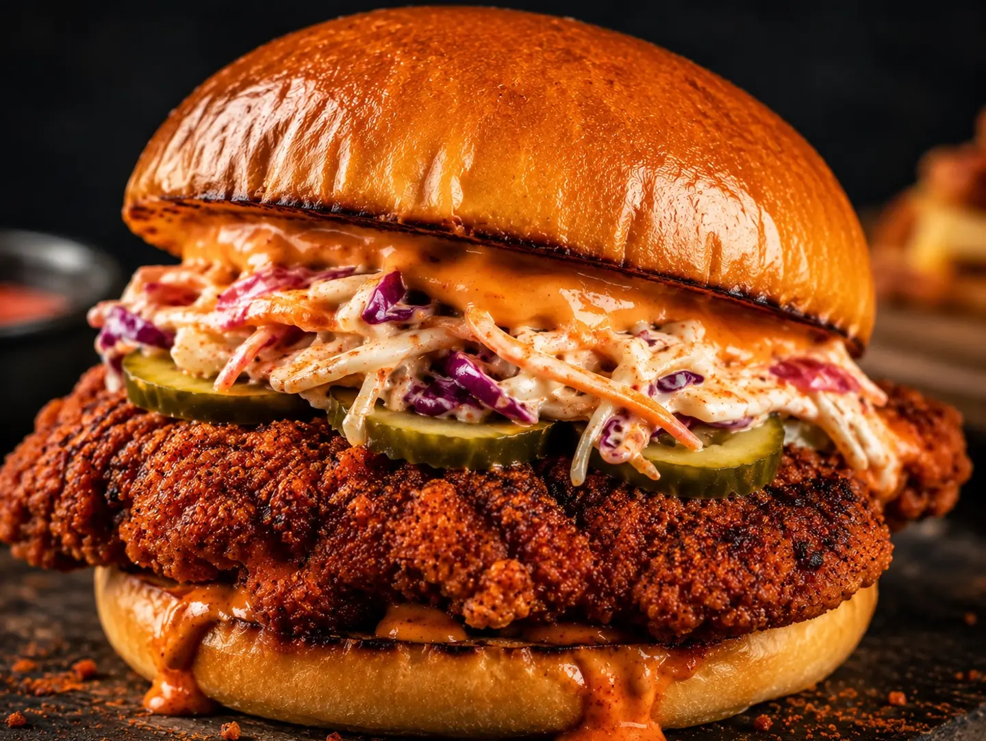 Chicken Nashville Spicy Burger - Single Sandwich