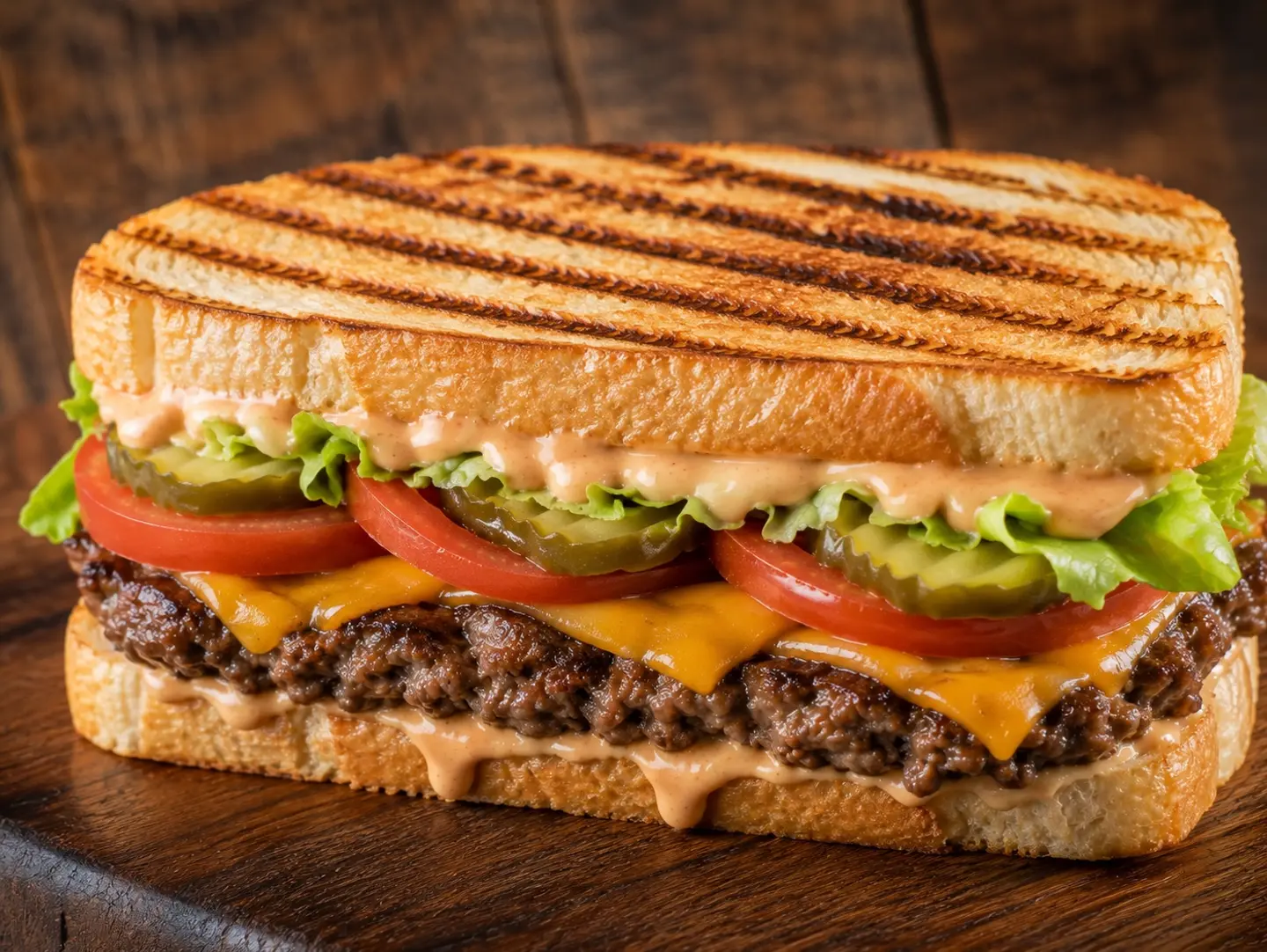 Beef Panini Sandwich - Regular With Fries