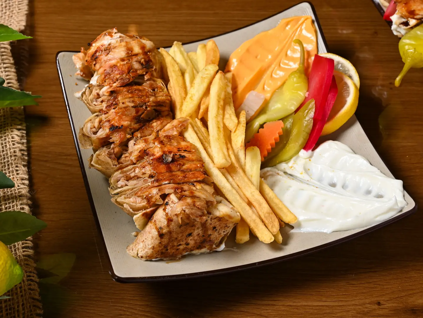 Arabic Shawarma Platter