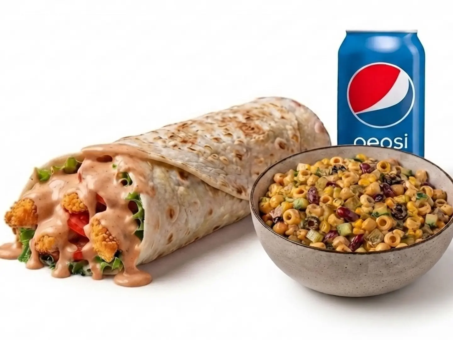 Chicken Tortilla Combo With Salad & Drink