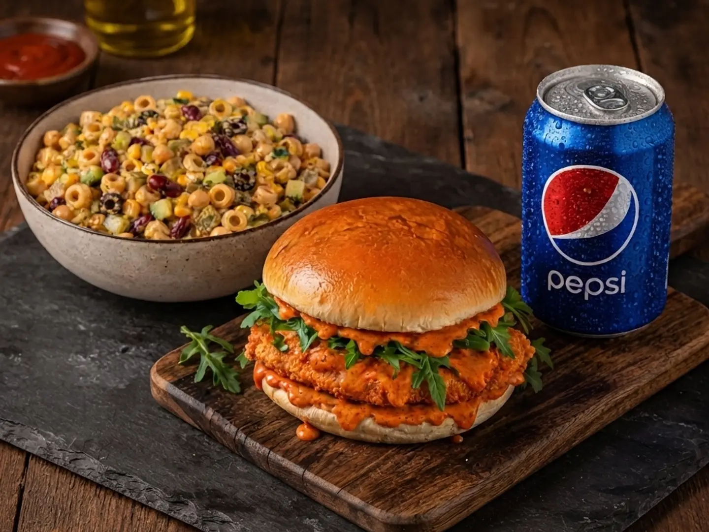 Chicken Burger Combo