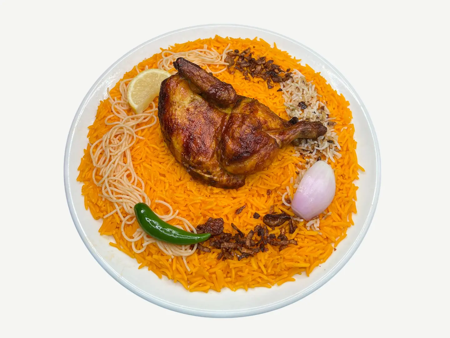 Half Chicken Grilled Mandi Rice
