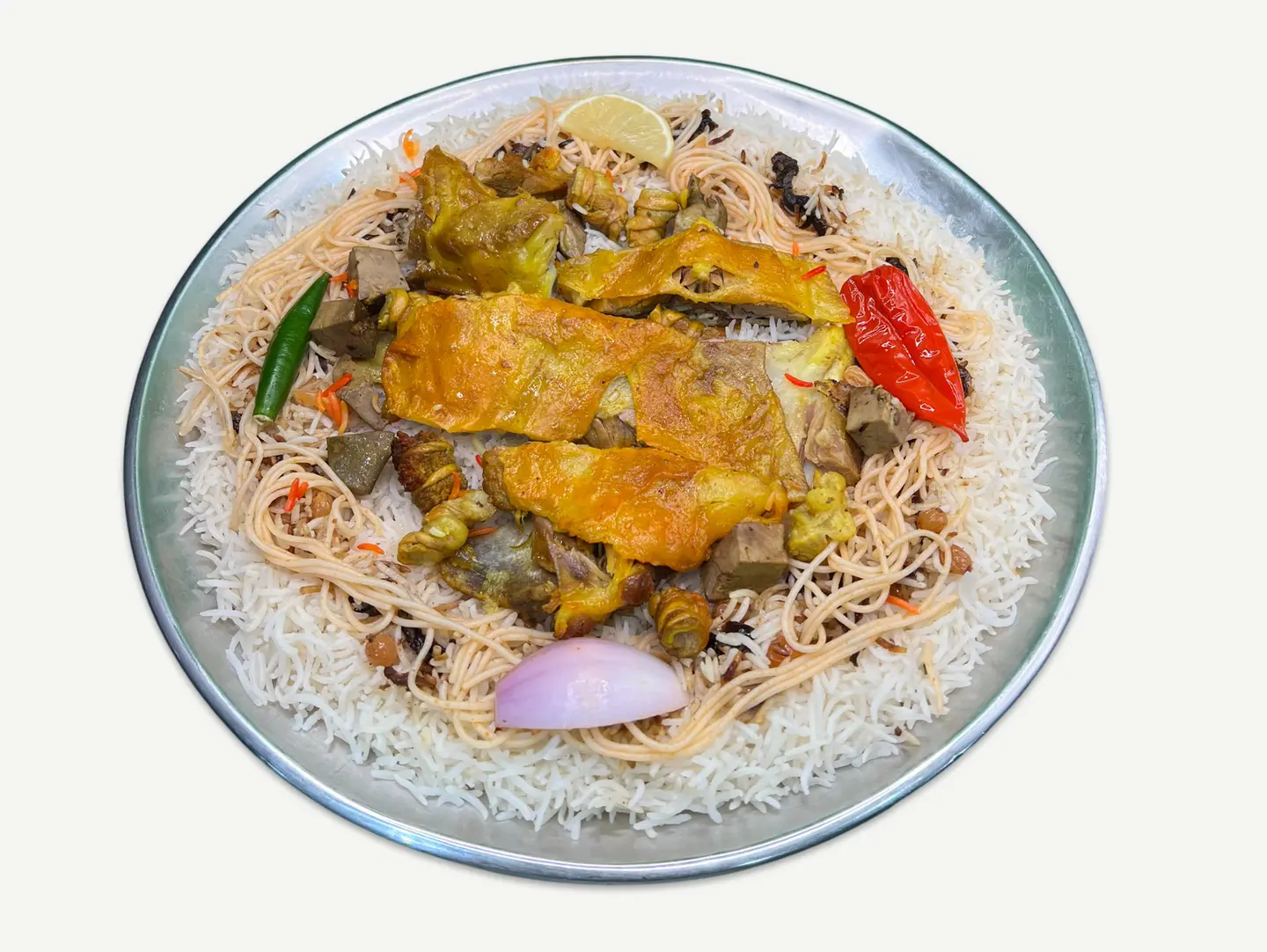 Portion Goat Meat Mandi Bashawer Rice