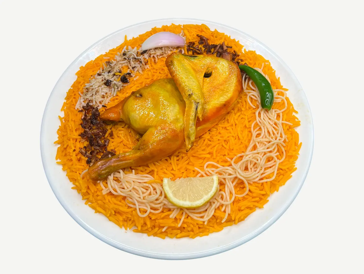 Half Chicken Mandi Mandi Rice
